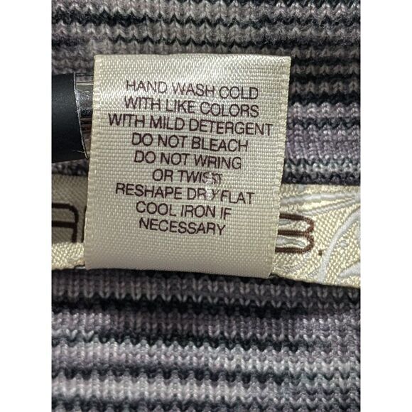 Vintage Arden B Cowl Neck Long Sleeve Abstract Striped Sweater Dress, XL - Picture 5 of 6